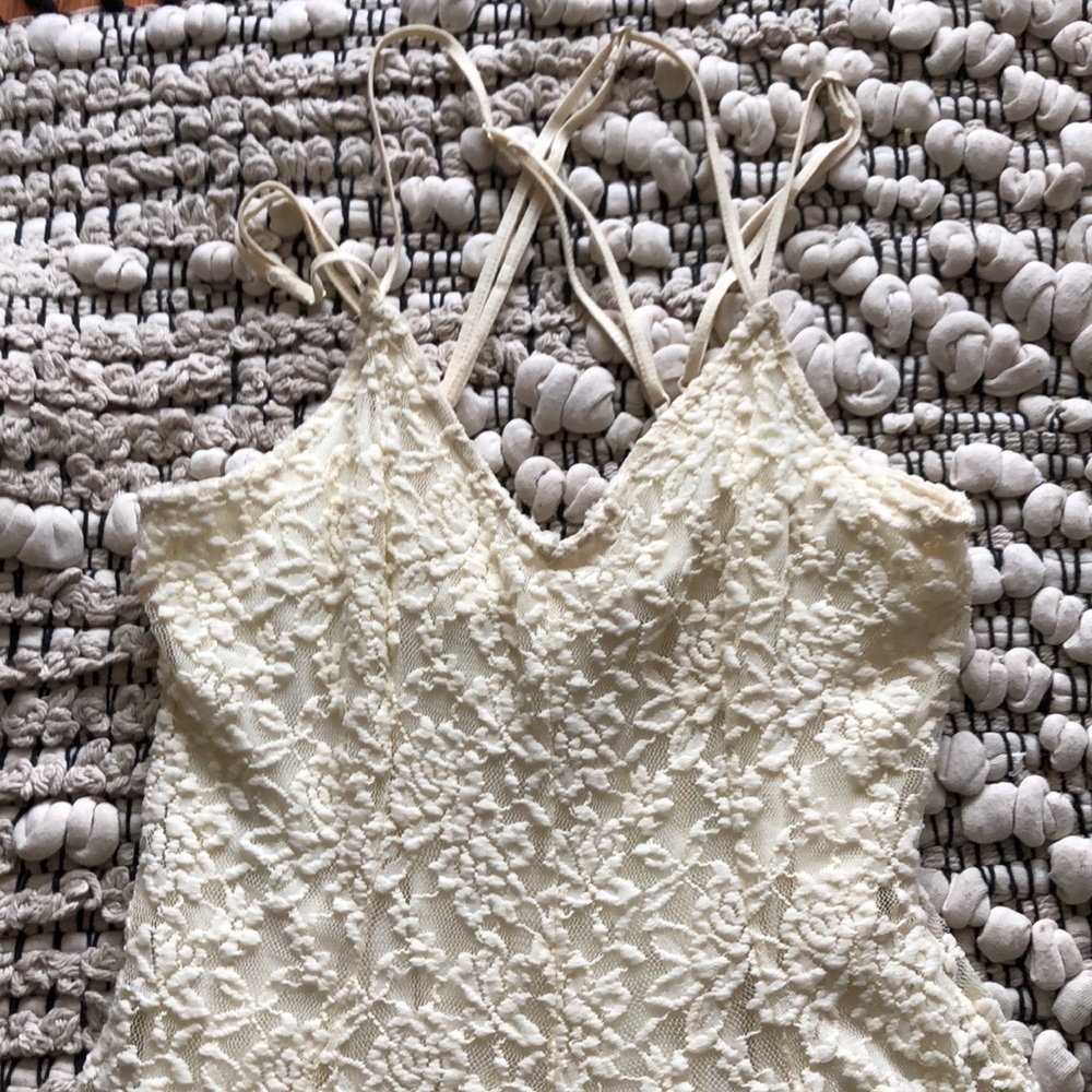 Cream lacy dress